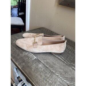 JOIE Women's Suede Loafers Shoes Flats Loafters Size 9.5 Beige